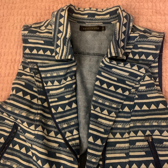 Kiwi Tucker Denim Motto-Style Vest (from LF) - Picture 3 of 6